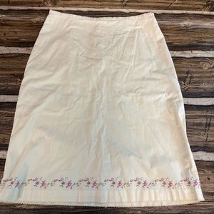 Gap ladies skirt light yellow 8
